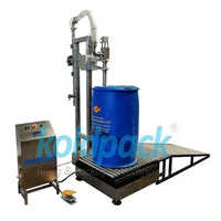 Stainless Steel Drum Filling Machine - 30 To 90 Drum/hr Capacity, Semi-automatic Operation, Plc Control System, 1 Kw Power Consumption, Suitable For Chemical Applications