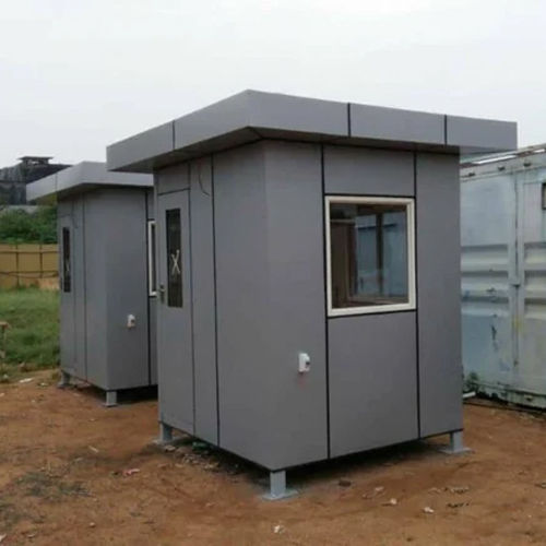 Gray Portable Toll Booth Cabin