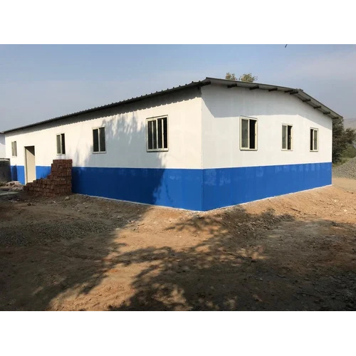 White Prefabricated School Building