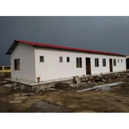 White Prefabricated Labour Colony Building