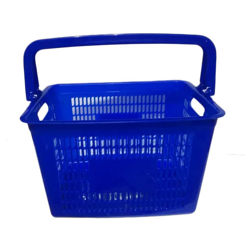 Blue Supermarket Shopping Basket