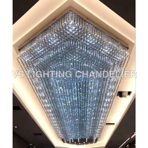 Polished Banquet Hall Hanging Crystal Chandelier