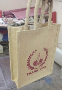 Embroidered Printed Jute Bag