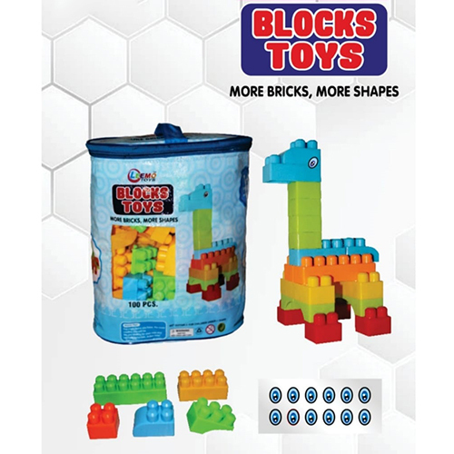 100 Pcs Blocks Plastic Toys