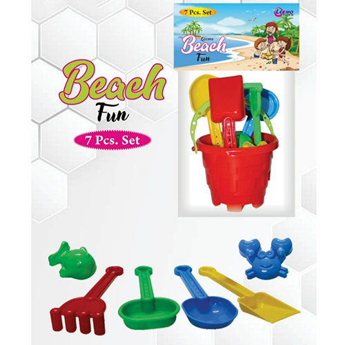 Beach Fun PVC 7 Pcs Set Plastic Toys