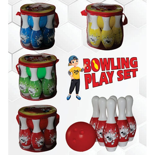 6 Pins 1 Ball Play Set Plastic Toys