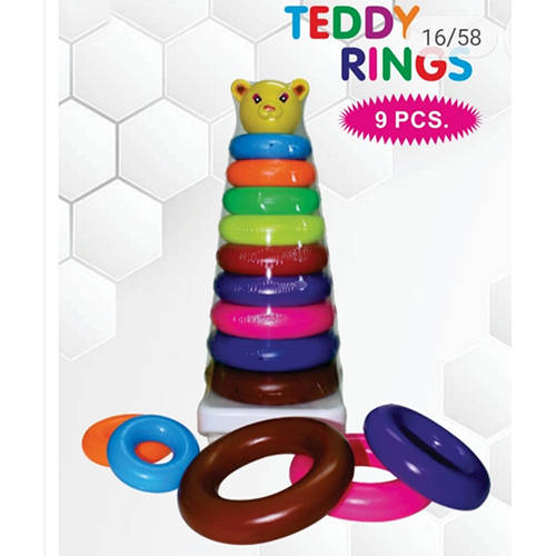 Net Teddy Rings 9 Pcs Set Plastic Toys