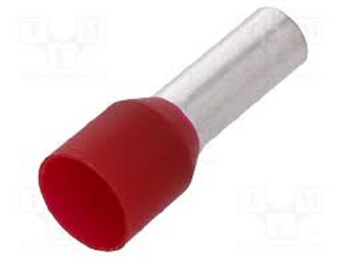 Weidmuller 9019240000 - Red Wire End Ferrule 7awg, 22mm O/a Length, 12mm Pin Length, 0.54g, 100/pkg, 1 Year Warranty, Rohs Compliant