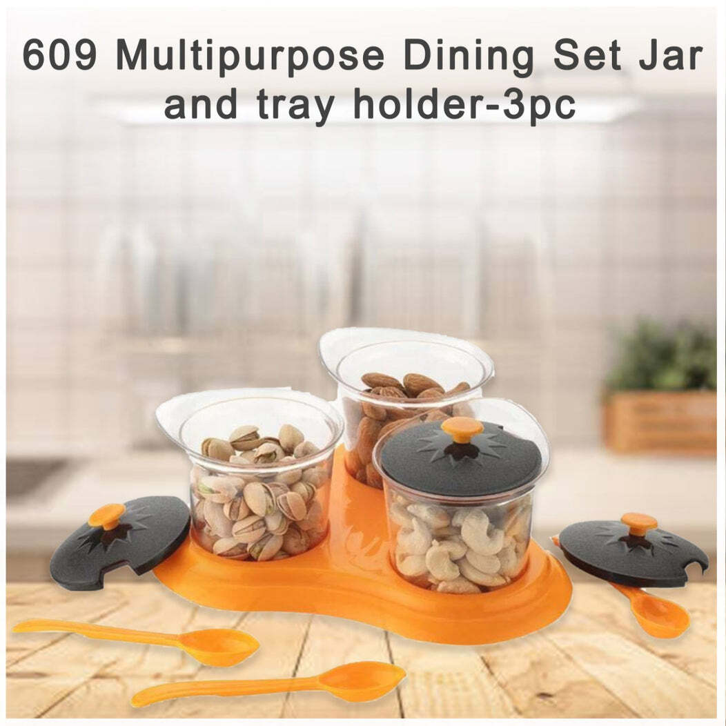 MULTIPURPOSE DINING SET JAR AND TRAY HOLDER(0609)