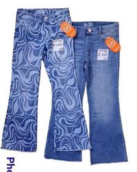 Girls Bell Bottom Jeans