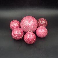 Thulite Gemstone Sphere Crystal Balls