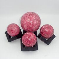 Thulite Gemstone Sphere Crystal Balls