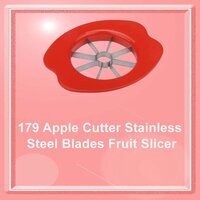 APPLE CUTTER STAINLESS STEEL BLADES FRUIT SLICER(0179)