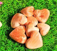 Natural Gemstone Pink Scolecite Heart Shaped Crystals