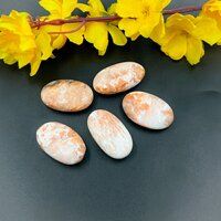 Natural Gemstone Scolecite Palmstone Crystal Tumble