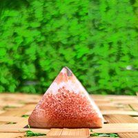 Natural Gemstone Pink Scolecite Pyramid Crystals Pyramids