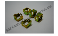 Mcb Magnetic Yoke - Crc, Thickness 1-1.5mm, Curved Design | Green & Yellow Color, Twin Poles, Double Phase For Enhanced Circuit Protection