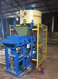 Semi Automatic Brick Making Machine - Hydraulic - Color: Blue