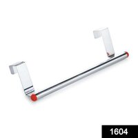 Stainless Steel Towel Hanger For Bathroom Towel Rod Bar Bathroom Accessories (1604) - 9 Inch | Durable, Corrosion Resistant, High Reflective Chrome Finish, Silver Color