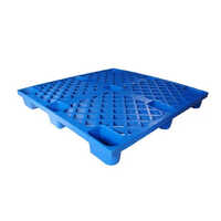 Plastic Nestable Pallets - Plastic Material, Various Sizes, Blue Color | Space-saving Design For Food Handling, Easy To Clean And Sterilize