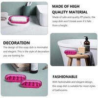 PLASTIC SOAP HOLDER SOAP CASE SOAP BOX FOR BATHROOM (4610 )