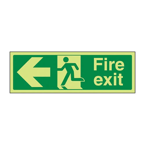 Green Fire Exit Glow Signages