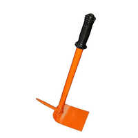 Jetfire Garden Hoe With Prong - Metal, 44x22x12 Cm | Sharp Pronged Head For Digging, Weeding And Soil Cultivation, Orange-black