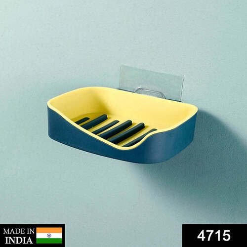 MULTIPURPOSE STICKER WALL MOUNTED PLASTIC SOAP HOLDER (4715)