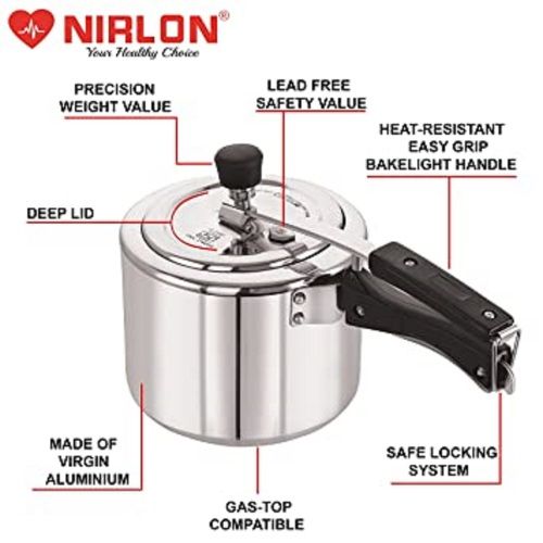 3ltr - Aluminum Supreme Inner LID Pressure Cooker