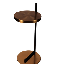 Black Iron Cloth Shade Floor Table Lamp With Black Brass Base By Sapphire