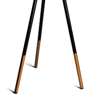 Black Iron Shade Floor Lamp With Black And Gold Base Handcrafted By Orange Tree