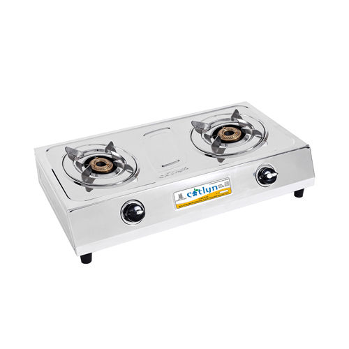 Manual Modern Two Burner Stainless Steel Stove