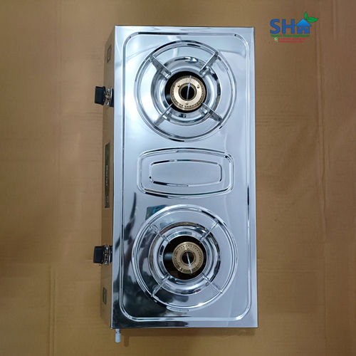 SS VS2 Gas Stove With Brass Top