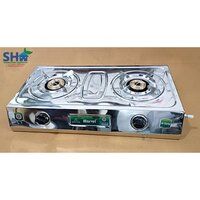 SS VS2 Gas Stove With Brass Top