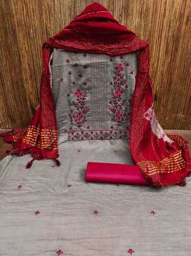 Tanvi Grey Parampra Cotton Dress Material