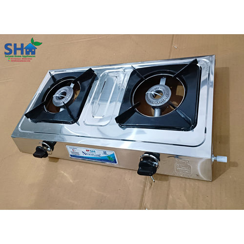 Two Burner Stainless Steel Gas Stove