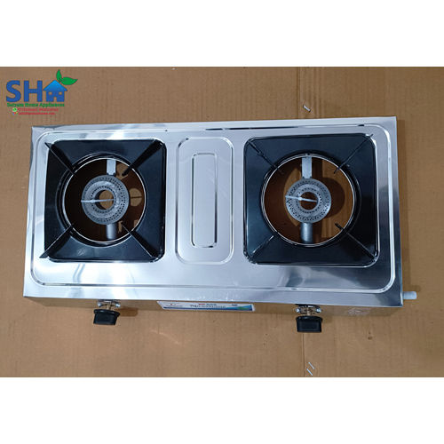 Two Burner Stainless Steel Gas Stove