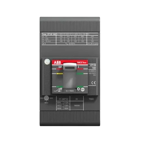 Black Abb Mccb C.Breaker Tmax Xt1B 160 Fixed Fp With Front Terminals And Tmd R 100-1000 A