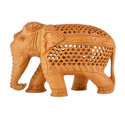 Wood Wooden Jali Jewellery Carving Elephant