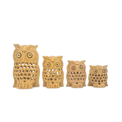 Wooden Jali Owl