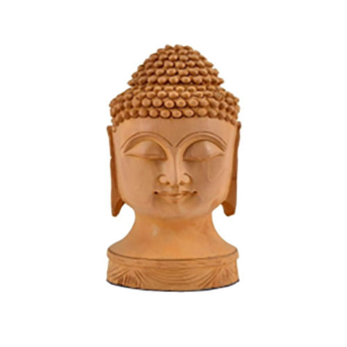 Eco-Friendly Wooden Buddha Head