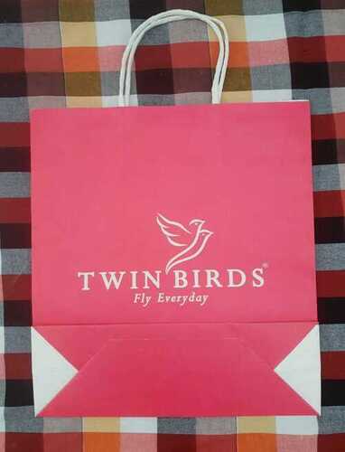 White Printed Paper Bag