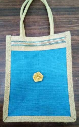 Navy Blue Jute Bag