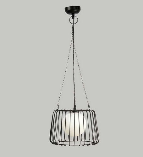 Caged Heaven Orb Pendant Light By D Cor De Maison In Dark Black Finish