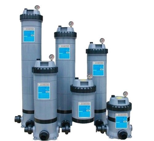 Cartridge Filter - HDPE Material, 50mmDia - 100mmDia Size, Grey Color | Perfect for Pool Applications