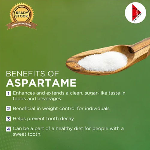 Aspartame - 100% Pure Powdered Artificial Sweetener | Soft White Sugar, White Color, Excellent Mixability, Zero Side Effects