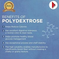 Polydextrose Powder - Cas No 68424044, Purity 99%, White Fine Powder, 25 Kg Bag | Low-calorie Bulking Agent, Water-soluble Fiber
