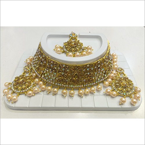 Chokker Golden Necklace Set