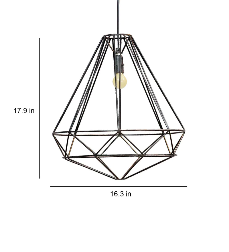 Metal Wire Hanging Light Pendant For Home Decoration Living Room Office Hotel Farmhouse