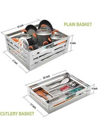 Silver Ss Full Sheet Profile Basket